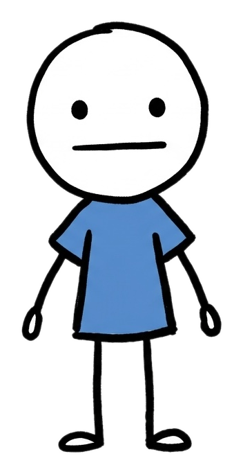 The MightBeTrue stick figure character